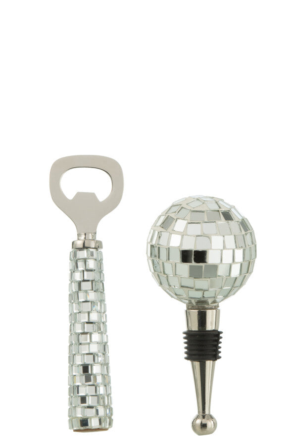 Set Ouvre-Bouteille & Bouchon Mosaïque – Bar Chic