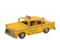 Taxi Antique en Métal Jaune – Style New York