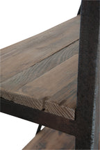 Étagère avec Échelle 4 Planches Bois & Métal – 160 x 45 x 243 cm