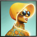 FEMME JAUNE LED