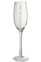 Flûte à Champagne Transparente & Dorée – 250 ml